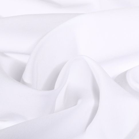 Tissu Gabardine Légère uni Blanc pur