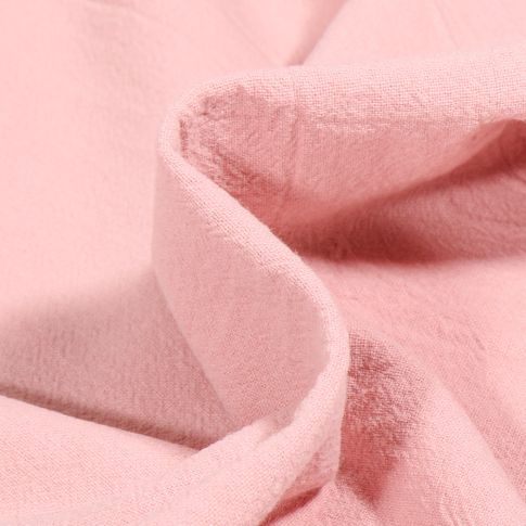 Tissu Coton lavé uni Elsa Rose
