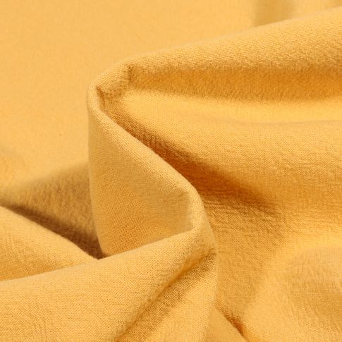 Tissu Coton lavé uni Elsa Jaune