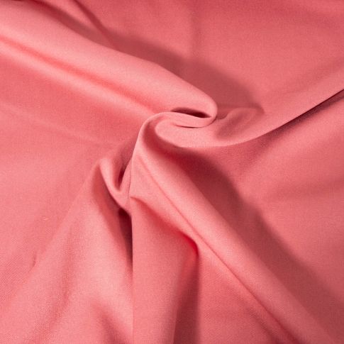 Tissu Viscose Twill extensible uni Pêche