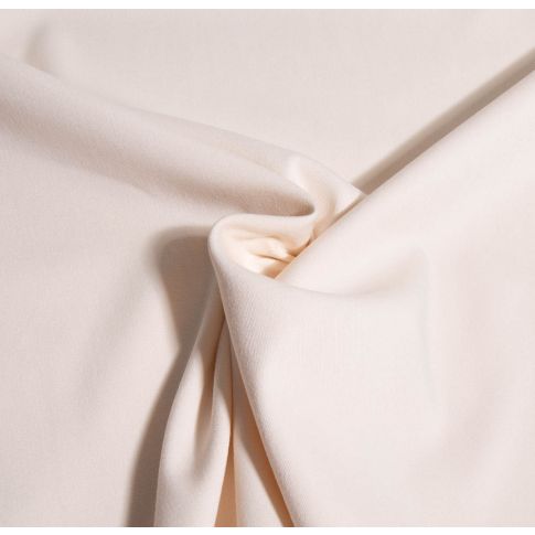 Tissu Viscose Twill extensible uni Rose pâle
