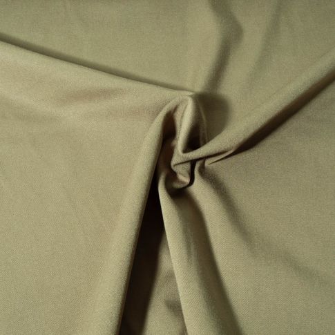 Tissu Viscose Twill extensible uni Vert kaki clair