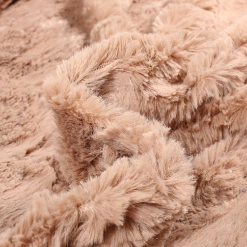 Tissu Fausse fourrure Lincia Beige
