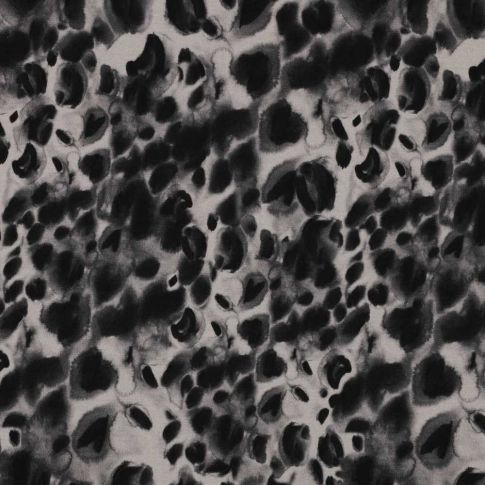 Tissu Jersey Milano Panthera sur fond Gris clair