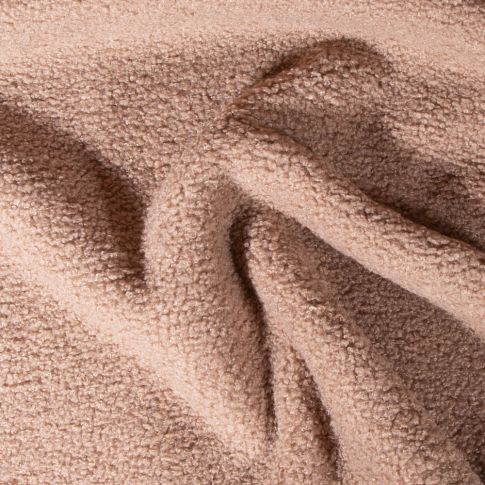 Tissu Bouclette Teddy envers Polaire uni Beige