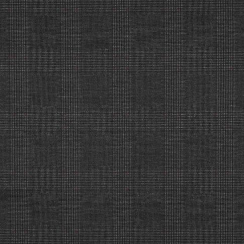 Tissu Jersey Milano motif Prince de Galles sur fond Gris