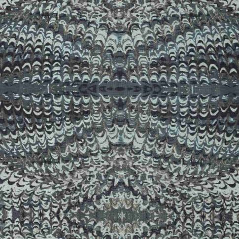Tissu Jacquard lurex Argenyx métalisé sur fond Gris anthracite