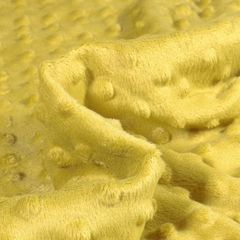 Tissu Minky Ultra doux Pois  Vert