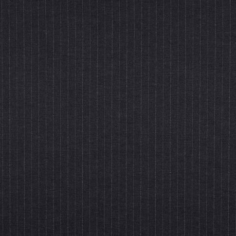 Tissu Jersey Milano Vittoria rayé gris sur fond Noir