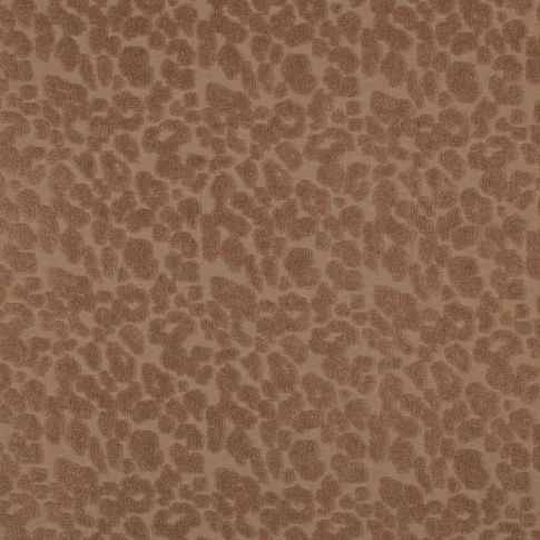 Tissu Maille  Sarena chocolat sur fond Marron clair