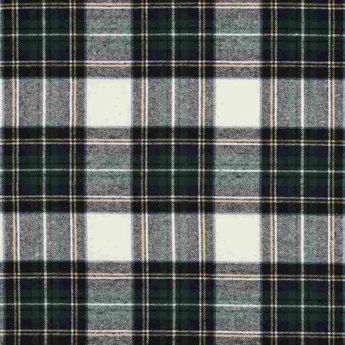 Tissu Tartan Ecossais Inverness touché laine léger Noir