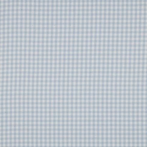 Tissu vichy Lison bleu sur fond Blanc