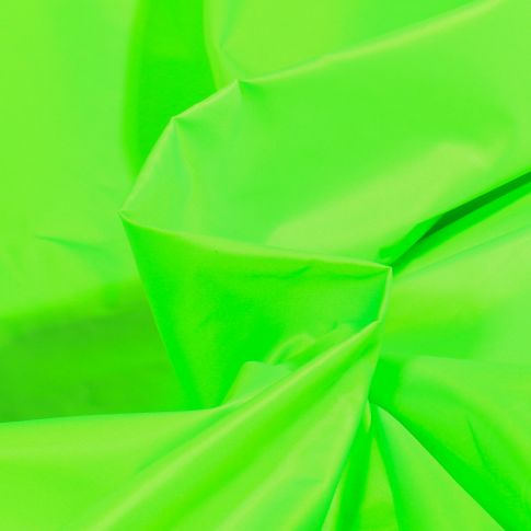 Tissu Déperlant k-way uni Vert fluo