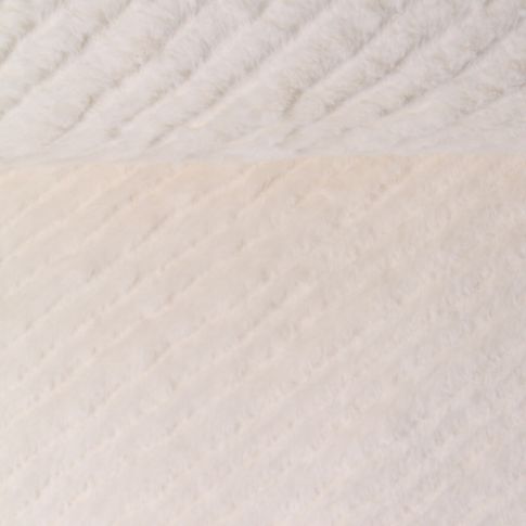 Tissu Fausse fourrure Frigg uni  Blanc