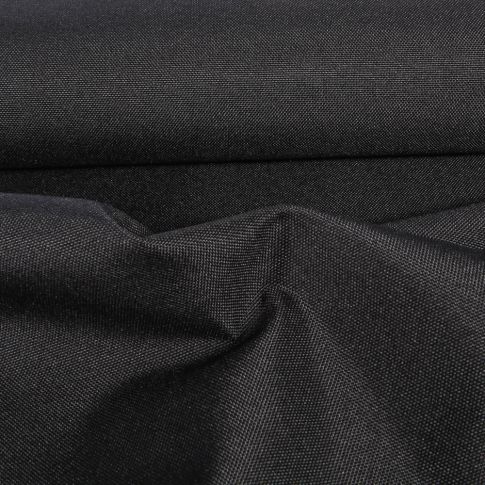 Tissu Piqué Polyester Imperméable uni Noir