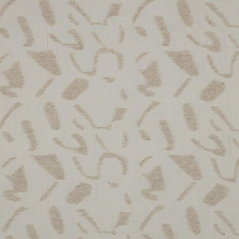 Tissu Coton Lin Louli sur fond Naturel