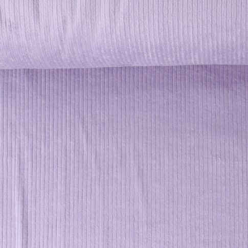 Tissu Velours Côtelé lavé Garance uni Mauve clair