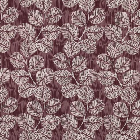 Tissu Coton enduit Poppy Prune