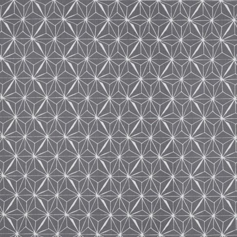 Tissu Coton enduit Casual sur fond Gris