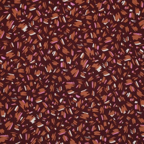 Tissu Viscose légère Afonso sur fond Pourpre