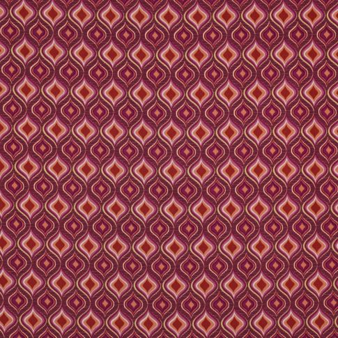 Tissu Viscose extensible Recto sur fond Rose