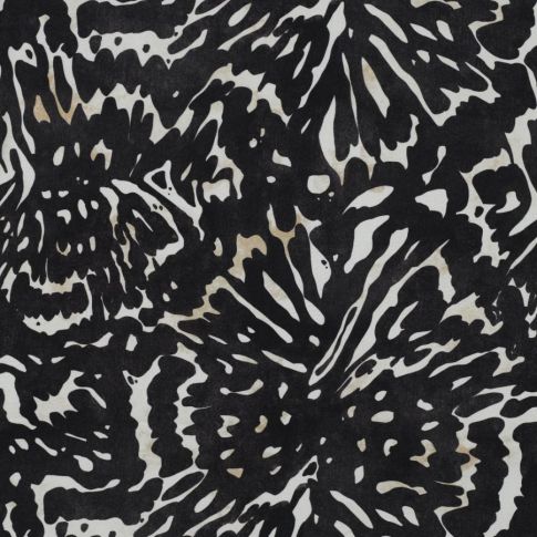 Tissu Viscose  Mely sur fond Noir
