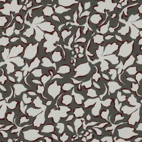 Tissu Viscose extensible Bianca sur fond Gris souris