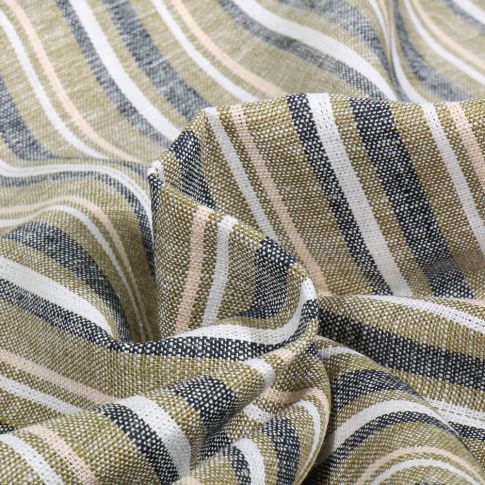 Tissu Lin Viscose Pierrick sur fond Vert kaki