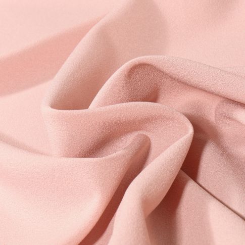 Tissu Crêpe Georgette uni Rose poudré