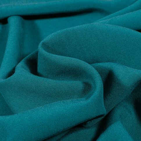 Tissu Viscose Maribel uni Bleu paon