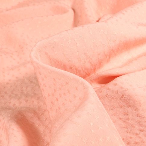Tissu Viscose Rajah sur fond Rose nude