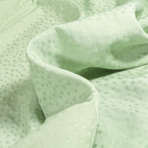 Tissu Viscose Rajah sur fond Vert menthe