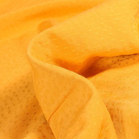 Tissu Viscose Rajah sur fond Jaune