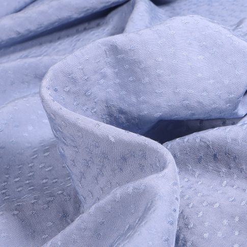 Tissu Viscose Rajah sur fond Bleu lavande