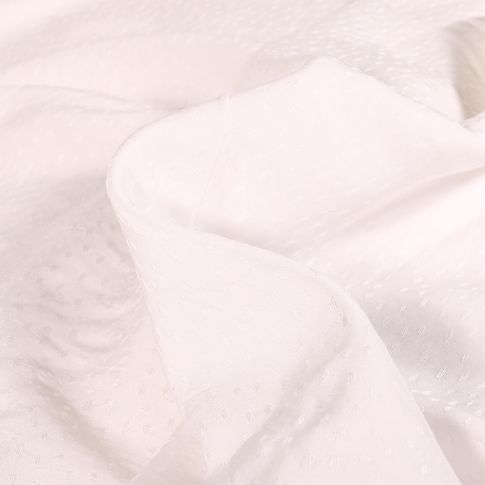 Tissu Viscose Rajah sur fond Blanc
