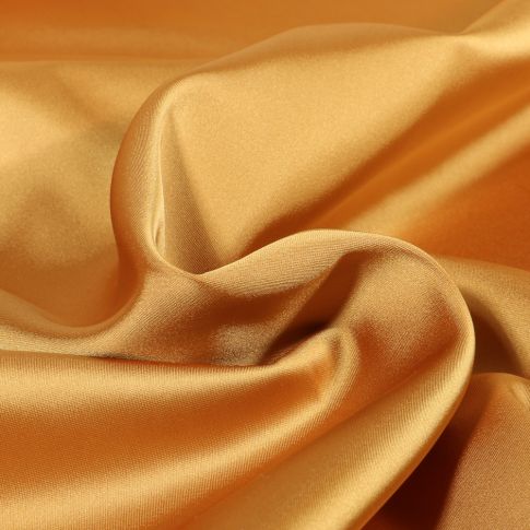 Tissu Satin Duchesse extensible Doré