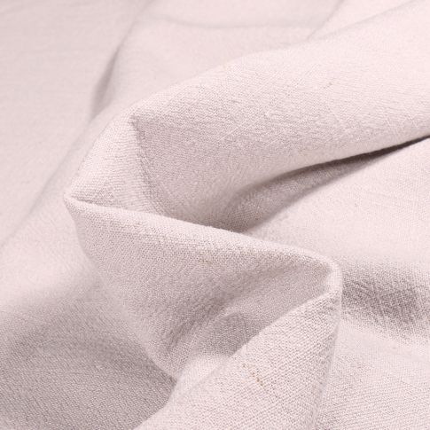 Tissu Lin lavé Viscose uni Gris perle