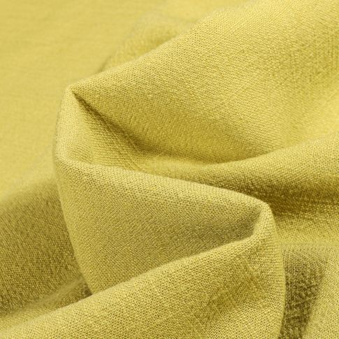 Tissu Lin lavé Viscose uni Vert olive