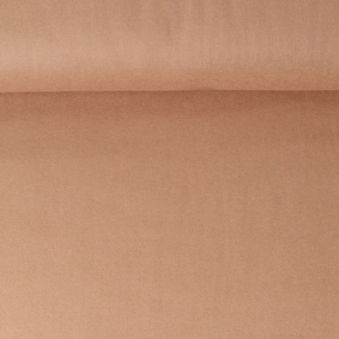 Tissu Flanelle de Coton Jasmine  uni  Beige nougat