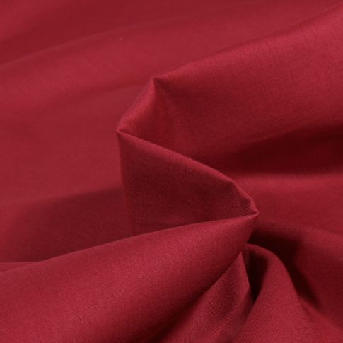 Tissu Voile de Coton uni Bio Bordeaux