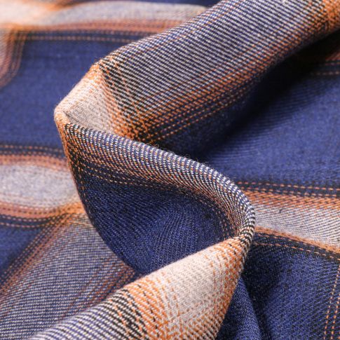 Tissu Tartan Ecossais  Régis sur fond Bleu roi