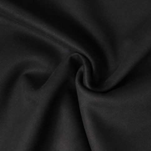 Tissu Suédine extensible  Maëlya aspect daim uni Noir