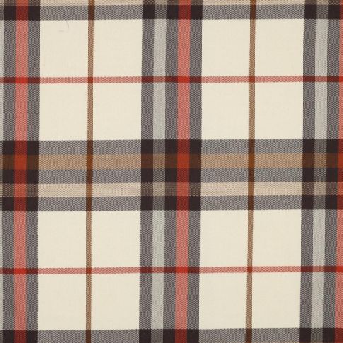 Tissu Tartan Ecossais  Valène sur fond Beige