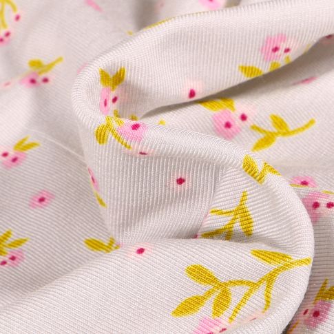 Tissu Jersey Modal Lilly sur fond Gris clair