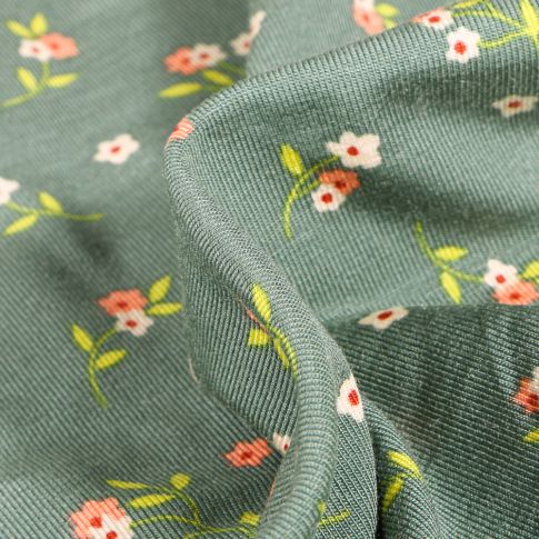 Tissu Jersey Modal Lilly sur fond Vert d'eau