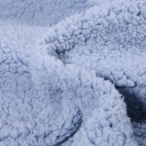 Fausse fourrure mouton Bleu pastel