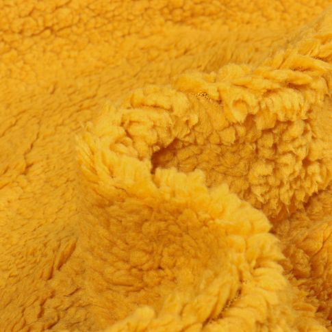 Tissu Fausse fourrure Mouton uni Jaune