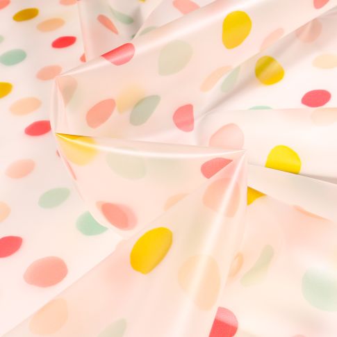 Tissu Imperméable Pop rose sur fond Transparent
