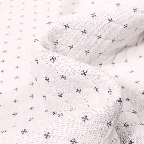Tissu Sweat matelassé Stella sur fond Blanc