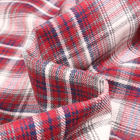 Tissu Tartan Ecossais  Samuel sur fond Rouge